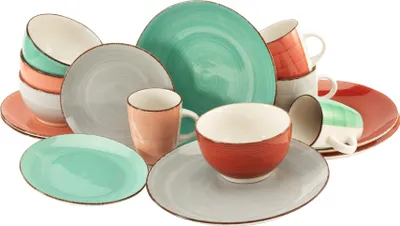 Produktbild von CreaTable, 22853, Bella Casa Fashion, Kombiservice 16-tlg, Steingut