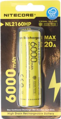 Obrázok produktu pre 6000 mAh Li-Ion akumulátor typu 21700, 75,4 x 22 mm s ochranným obvodom, max. 20 A vybíjací prúd