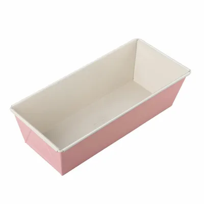 Produktbild von Dr. Oetker Kastenform 25 cm, Königskuchenform aus der Serie "Modern Baking - Retro Design" mit zweifarbiger, keramisch verstärkter Premium-Antihaftbeschichtung (Farbe: Rosa/Creme)
