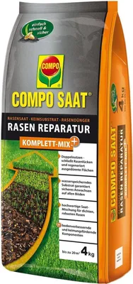 Zdjęcie produktu dla COMPO 21601 COMPO SAAT Kompletna mieszanka do naprawy trawnika+, 4 kg na 20 m²