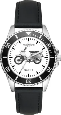 Produktbild von KIESENBERG Herrenuhr Armbanduhr Schwalbe Simson Moped Geschenk Fan Artikel Zubehör Fanartikel Analog Quartz Uhr L-2385