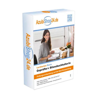 Obrázok produktu pre AzubiShop24.de Geprüfte /r Bilanzbuchhalter /in Lernkarten Prüfungsvorbereitung