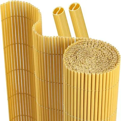 Immagine prodotto di Schermo per la privacy, 3 metri, in PVC, resistente al vento e alle intemperie, con protezione UV, ideale per giardino e terrazza, realizzato in PVC e bambù