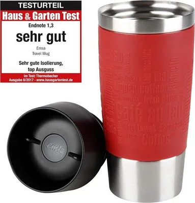 Imagen del producto de Vaso para la salud, diseño estándar, 360 ml, color rojo, con la última tecnología
