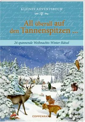 Obrázok produktu pre Adventskalenderbuch mit Türchen - All überall auf den Tannenspitzen ...