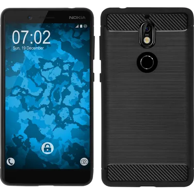 Produktbild von PhoneNatic Case kompatibel mit  Nokia 7 - schwarz Silikon Hülle Ultimate Cover