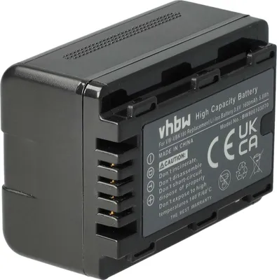 Produktbild von vhbw Akku kompatibel mit Panasonic HC-W858, HC-V707, HC-V707EG-K, HC-V707EG-S, HC-W878 Videokamera Camcorder (1600 mAh, 3,6 V, Li-Ion) + Infochip