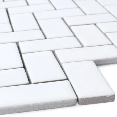 Produktbild von Mosaikfliesen Keramik Casillas Weiss Matt