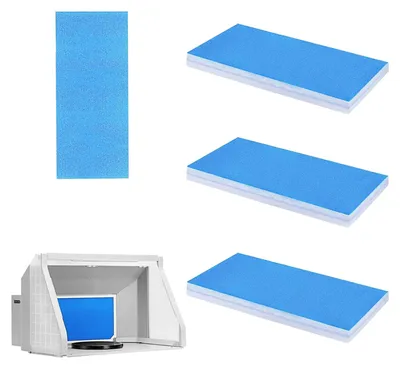 Image de 4 filtres en tissu pour aérographe - Filtres à double couche pour cabine de peinture