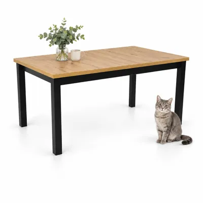 Zdjęcie produktu dla INSPIRO Stół rozkładany MD-2 dąb Artisan czarny 90 × 160–200 cm