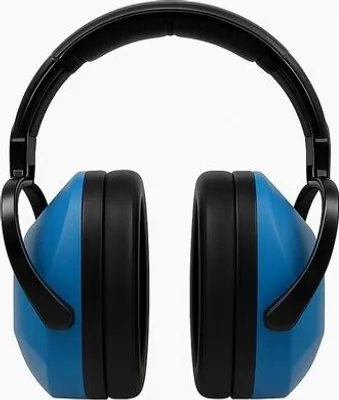 Produktbild von MMXX Kapselgehörschutz, SNR 25dB, blau EN352-1:2020, Material ABS, klappbare Kopfbügel