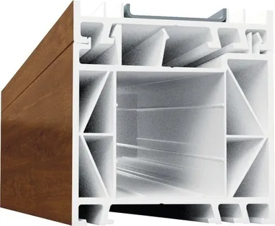 Produktbild von Verbreiterungsprofil 60 mm ARON Basic weiß/goldenoak Länge 1400 mm