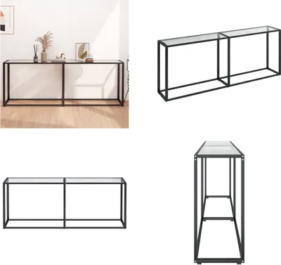 Produktbild von vidaXL Konsolentisch Transparent 200x35x75,5 cm Hartglas - Konsolentisch - Konsolentische - Beistelltisch - Flurtisch