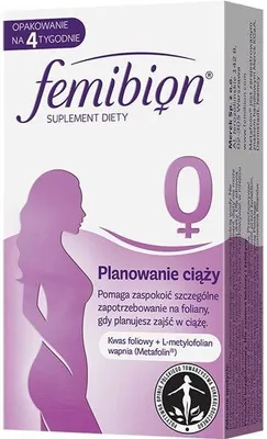 A product box for Femibion supplements.