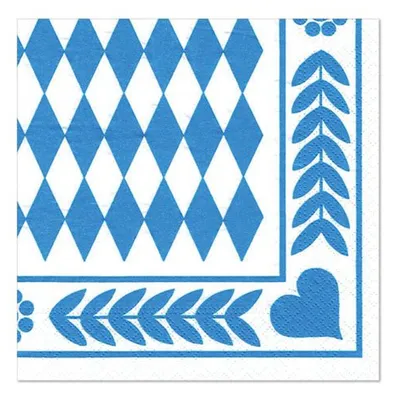 Immagine prodotto di Papstar tovaglioli in tessuto blu bavarese 33 x 33 cm 250 pezzi