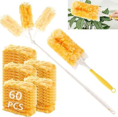 Produktbild von Staubwischer Set mit Teleskopstiel und Handgriff - 62 Teile