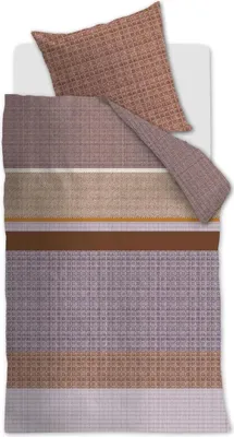 Produktbild von Beddinghouse Renforcé-Bettwäsche-Garnitur Birger Farbe Hellviolett Größe 135 x 200 cm + 1x 80 x 80 cm
