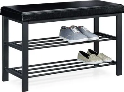 Image de Banc à chaussures avec siège rembourré