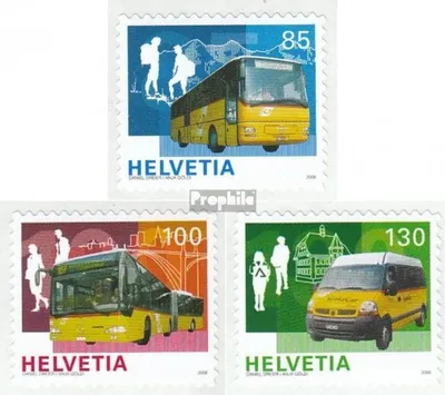 Produktbild von Briefmarken Schweiz 2006 Mi 1956-1958 (kompl.Ausg.) gestempelt Postautobusse