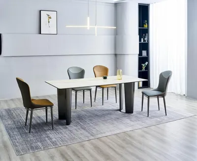 Produktbild von Stilvolle Esszimmergarnitur Designer Esstisch 6x Stühle 7tlg. Luxus Set