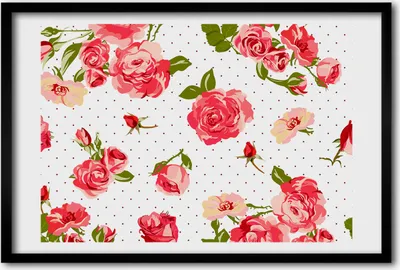 Produktbild von Bild 60x40 MDF-Rahmen, Wandkunst Rosen