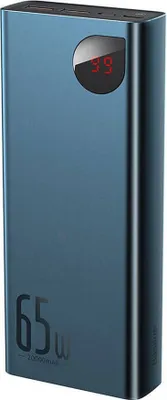Produktbild von Baseus Adaman Powerbank, 20.000mAh, 2x USB + USB-C, 65W, PD QC 3.0, blau