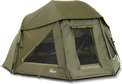 Produktbild von Lucx Wolf Brolly 60 Schirmzelt – wasserdichtes Angelzelt für 1 Mann mit 10.000 mm Wassersäule & herausnehmbarer Bodenplane