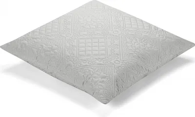 Produktbild von Ibena Kissenhülle Nancy Doppelpack 40x40 cm - Zierkissenhülle silbergrau, gemustert ohne Füllung, mit Reißverschluss, 100% Polyester