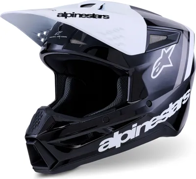 Produktbild von Alpinestars S-M3 Radium Motocross Helm, schwarz/weiß/grau, L (59/60)