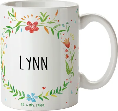 Produktbild von Mr. & Mrs. Panda Kaffeetasse Lynn - Geschenk, Kaffeebecher, Teebecher, Pott, Becher, Tasse