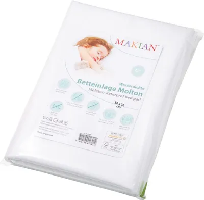 Produktbild von Makian Wasserdichte Betteinlage 50 x 70 cm / Matratzenauflage