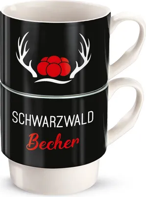 Produktbild von Gilde Porzell 2tlg.Stapelta."Schwarzwa." VE 6 44148