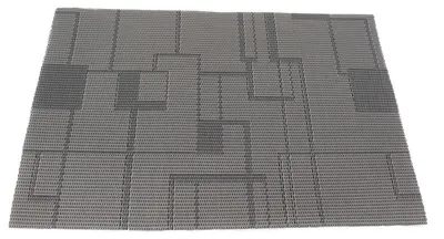 Produktbild von Tischset Platzset Untersetzer Platzdeckchen aus gewebten Vinyl dunkelgrau grau