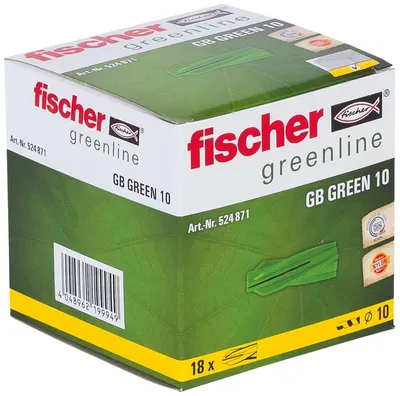 Zdjęcie produktu dla Fischer 524871, Kotwa rozprężna, 55 mm, 1 cm, 6,5 cm, 18 szt., Pudełko