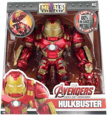 Image de Jadatoys 9333431314R00 - Figurines Marvel : Hulkbuster (16,5 cm) + Iron Man (6,3 cm) - Neuf