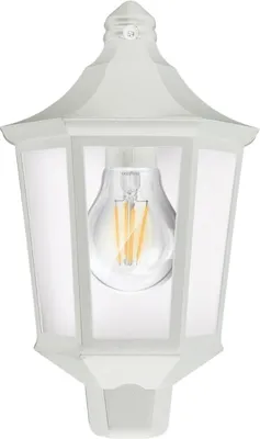 Imagen del producto de Aplique de pared LED DUBLIN WL, casquillo E27, IP44, lámpara exterior resistente al agua, diseño estético, color blanco