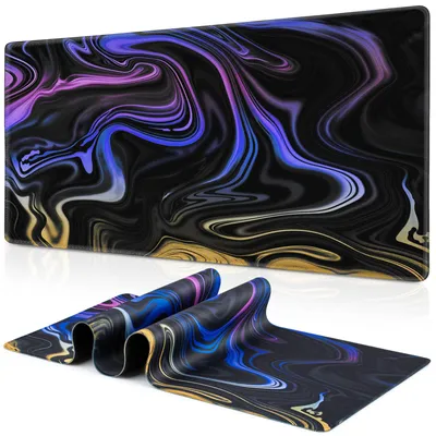 Productafbeelding van XXL gaming muismat, 900 x 400 mm, grote muismat met een vloeiend ontwerp, afgewerkte randen, waterbestendig, antislip voor PC en laptop, verbetert precisie en snelheid