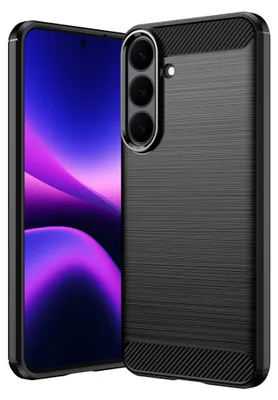 Produktbild von Handyhülle Silikon für Samsung Galaxy S26 FE Carbon Design Schutz Stoßfest TPU