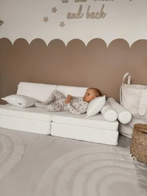 Produktbild von Montessori Mini Speelbank Komfort - Boucle Wit