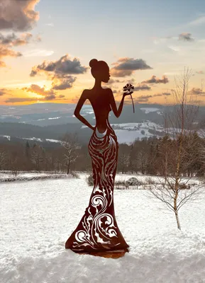 Produktbild von Badeko Frau „Diana“ in Edelrostoptik