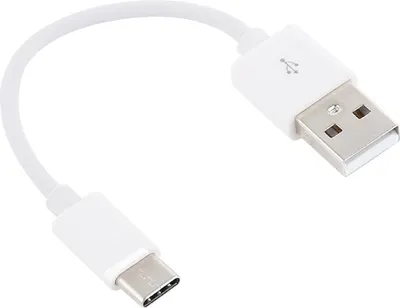 Image de câble de charge 14 cm Adaptateur USB vers type-C blanc pour différents smartphones Nouveau