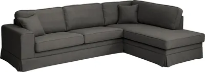 Produktbild von home24 Ecksofa mit Husse - Ottomane - Webstoff