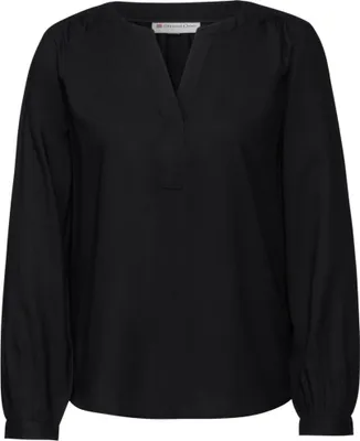 Produktbild von Street One QR Splitneck tunic blouse UNI Black 36/36
