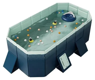 Immagine prodotto di Piscina gonfiabile, design pieghevole, portatile e resistente, 2,1 m, per 1-4 persone