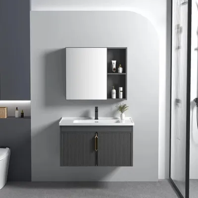 Produktbild von REA Badmöbel-Set Mit Waschbecken Aa147 Astor 60Cm Grey