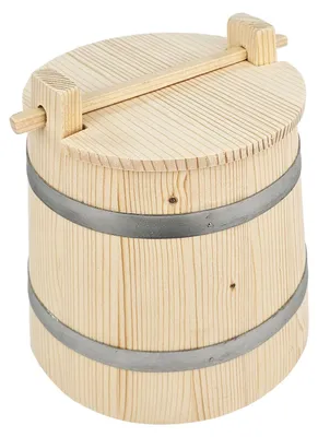 Produktbild von Bottich aus Holz kegelförmig 2 l mit Deckel