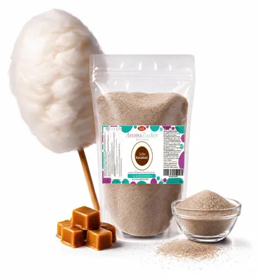 Produktbild von Aroma Zuckerwattezucker Karamell Geschmack AZO frei 1 kg Beutel