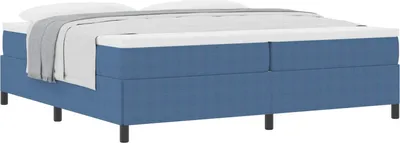 Produktbild von Boxspringbett Blau 200 x 200 cm Cordstoff