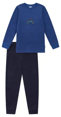 Produktbild von Schiesser Kleinkinder Jungen Schlafanzug lang 98 blau Stück