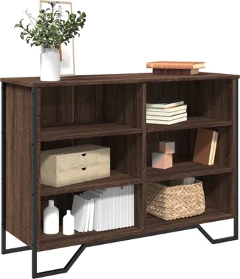 Zdjęcie produktu dla vidaXL Kredens brązowy dąb 101x35,5x74,5 cm materiał drewnopochodny